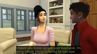 Sister And Brother Engage In Sexual Activity While Father Is Away, Leading To A Threesome With The Father Joining In Upon His Return