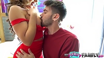 Cum-On-Ass And Big Natural Tits In Taboo Stepmom Video