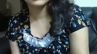 Indian Aunty With Large Breasts Engages In Video Call With Her Partner, Featuring Passionate Kissing, Hardcore Sex, And Oral Pleasure