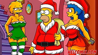 A Christmas Surprise: Gifting His Wife To Beggars In A Simpson'S Hentai Fantasy