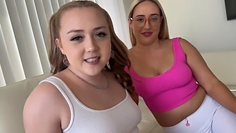 Plump Teenage Step Sisters Eva Nyx And Brookie Blair Indulge In A Steamy Household Fantasy With Their Step Brother, Scott Stark